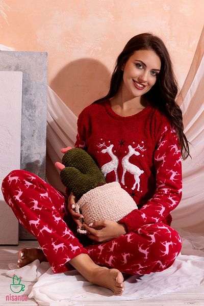 nisaNCa Winter Women's Fleece Pajama Set - New Year's Pajamas