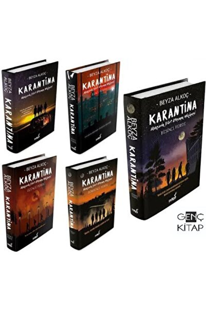 İndigo Kitap Karantina 5 Kitap Set Ciltli Beyza Alkoç Mahşerin Dört Atlısı Ka...