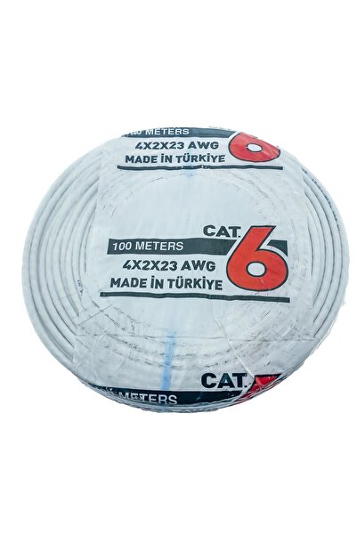 Kadraj 4X2X23 CAT6 Ethernet Kablosu - 100 Metre | Yüksek Hızlı Ağ Bağlantısı