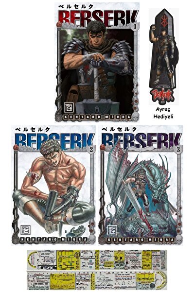 Alfa Yayınları Berserk 1-2-3. Ciltler Türkçe Manga Seti + Matematik Öğreten C...