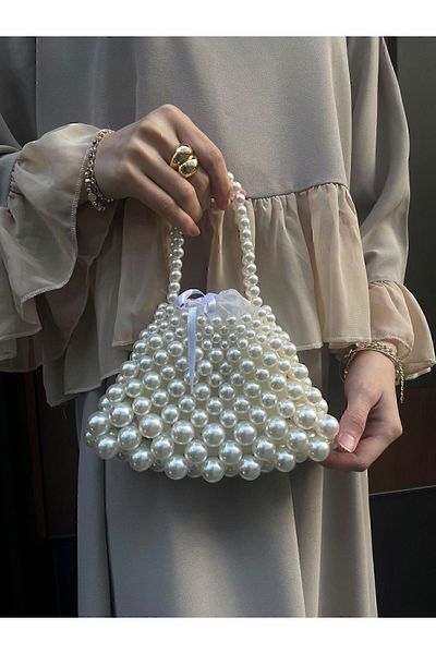 BEYBACO CUSTOM DESIGN MINI PEARL BEAD BAG - PEARL HANDBAG - PEARL HANDBAG - PEARL BEAD BAG