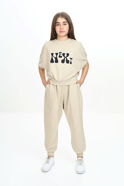 HayKids Σετ φόρμας για κορίτσια με κοντό μανίκι με στάμπα με λαιμόκοψη