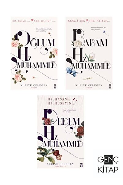 Timaş Yayınları Nuriye Çeleğen Hz. Muhammed Roman Serisi 3 Kitap Set