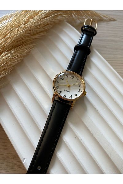 QUARTZ Rubsey Minimal Vintage Women Wristwatch Retro Leather Band 1 Pcs