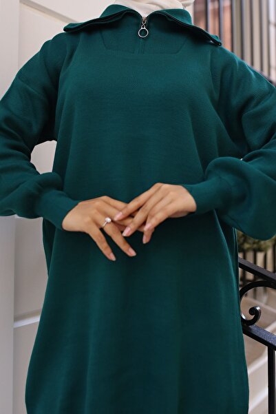 benguen Emerald Green Knitwear Tunic - 11043-10