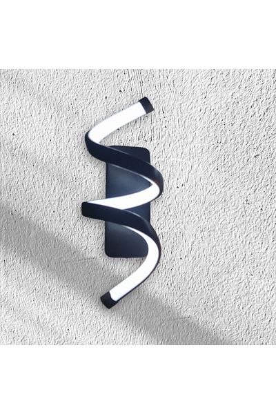 Leddekor Black and White Colored Twisted Sconce