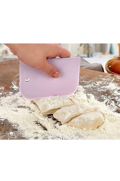 Deniz Party Store Set of 3 Plastic Dough Scraper Cutter Creaming Comb
