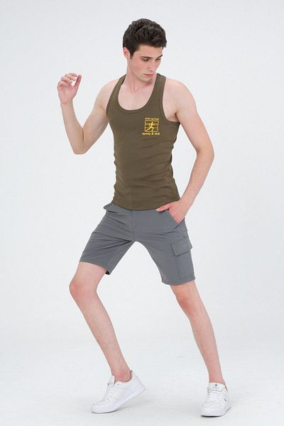 Rich Men's Swimmer Cut Sports Tank Running Athlete Tank Top