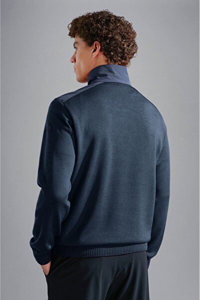 PAUL&SHARK MEN'S ZIPPED PULLOVER C.W. WOOL