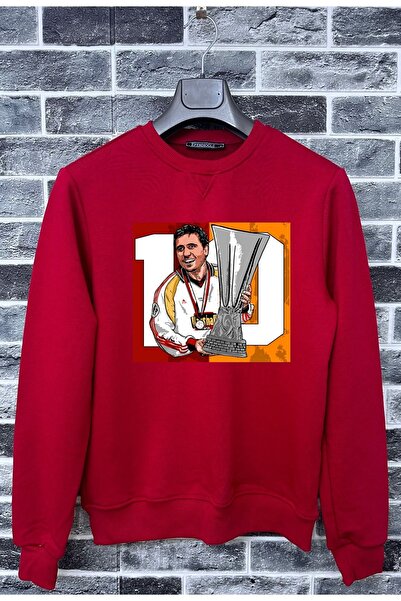 Efendioğlu Design LEGENDS GEORGE HAGİ 10 pamuklu erkek sweatshirt