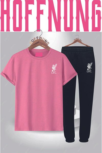 HOFFNUNG Full Pants Sportwear New Design Unisex T-Shirt-Shorts 2-Piece Combination