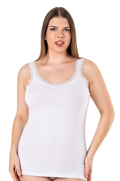 ÖZKAN underwear Özkan 26802 Pachet de 3 femei, bumbac, guler, dantela, curea groasă, flexibilă, confortabilă, mărime mare