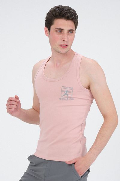 Rich Men's Swimmer Cut Sports Tank Running Athlete Tank Top