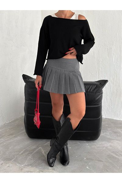 badibadii Tricotaj Set de două piese pentru pulover pentru femei - cu interior și exterior