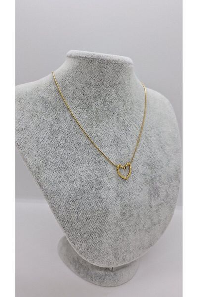 stainles steel سلسلة قلادة قلب فولاذي