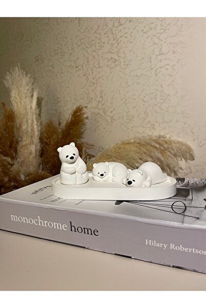 Genel Markalar Dekoratif Sevimli Kutup Ayıları&organizer Tabak Set