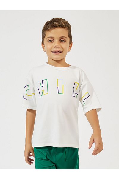 Styli Oversized Letter Printed T-Shirt