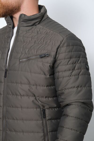 Wise Чоловічий надувний куртка з високим коміром - водонепроникна та з кишенями