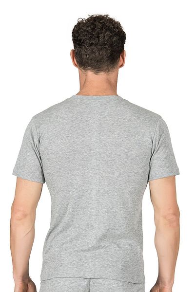 ÖZKAN underwear Özkan 0116 Men's Ribbed Flexible Comfortable Closed Collar Half Sleeve Athlete Undershirt