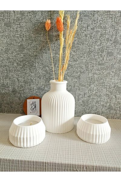 ASEM Scandinavian Vase - Tealight Candle Holder Decorative Set