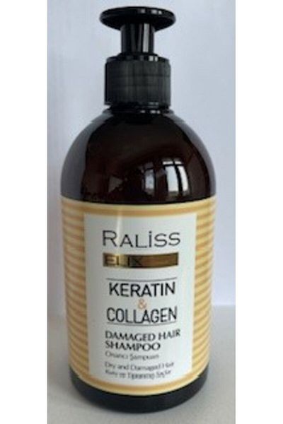 Raliss Elix Collagen Keratin Repair Shampoo - 500 ml for Cured and Damaged Hair