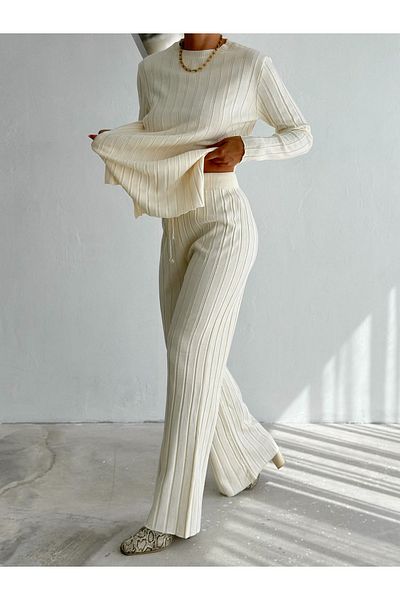 badibadii Corded Knitwear Set - Lower and Upper Set