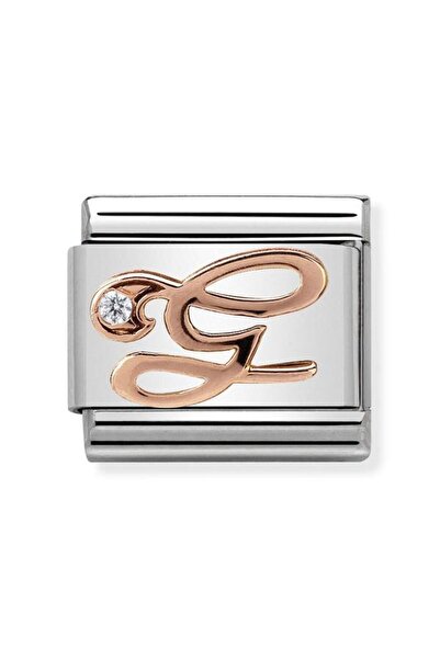 NOMİNATİON Composable Classic Dekoratif Link - Harfler - G - (07 G) 9K Rose A...