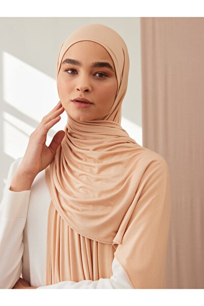 Femple Modest Premium Jersey Shawl - Beach Beige, 180x70 cm, Hijab