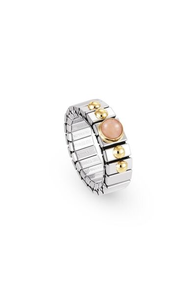 NOMİNATİON Extensıon Ring (s) In Stainless Steel With 18k Gold And 1 Stone (0...