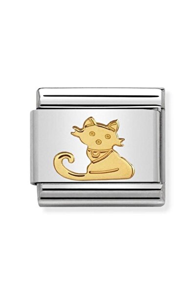 NOMİNATİON Composable Classic Anımals (earth) In Stainless Steel With 18k Gol...