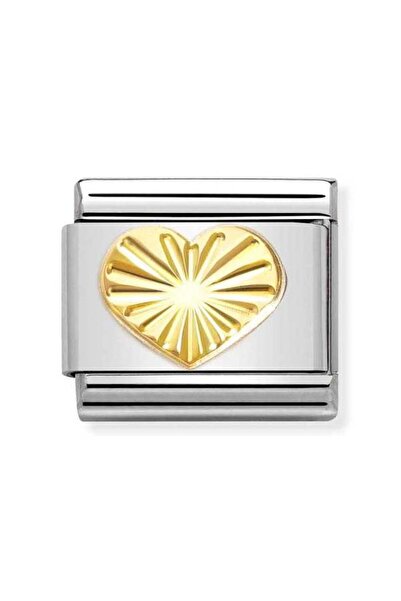 NOMİNATİON Composable Classic Dekoratif Link - Semboller - Elmas kaplı kalp -...