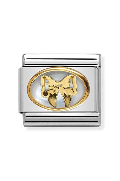 NOMİNATİON Composable Classic Dekoratif Link - Taşlar Oval - İnci ile Papyon ...