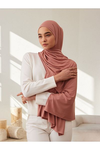 Femple Modest Premium Jersey Hijab - Χρώμα: Terracotta, Διάσταση: 180x70 cm