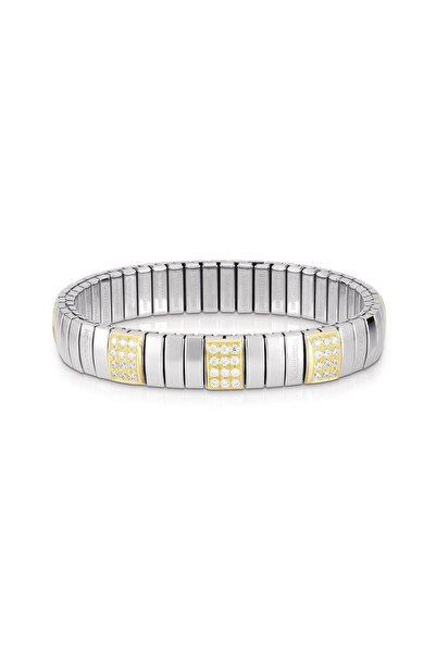NOMİNATİON Extensıon N,y, Bracelet (m) In Stainless Steel With 18k Gold And C...