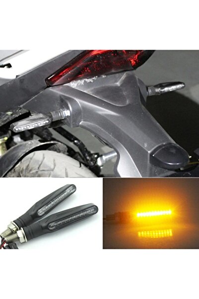JOLT Motosiklet Aydınlatma Sinyali Takım Sarı Kayan 12 Ledli