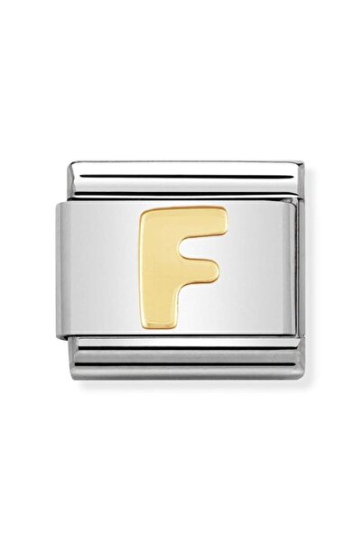 NOMİNATİON Composable Classic Dekoratif Link - Harfler - F Harfi - (06 F) 18k...