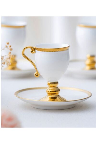 ACAR Prune 6 Kişilik Kahve Fincan Takımı 90 ml