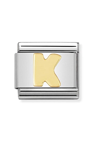 NOMİNATİON Composable Classic Dekoratif Link - Harfler - K Harfi - (11 K) 18k...