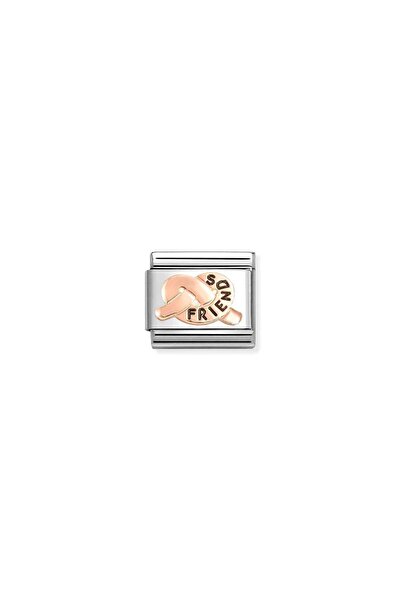 NOMİNATİON Composable Classic , Link , Ikon Symbol, Stainless Steel / 9K Rose...