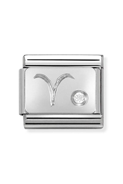 NOMİNATİON Composable Classic Zodıac Stainless Steel, Cub, Zirc And 925 Silve...