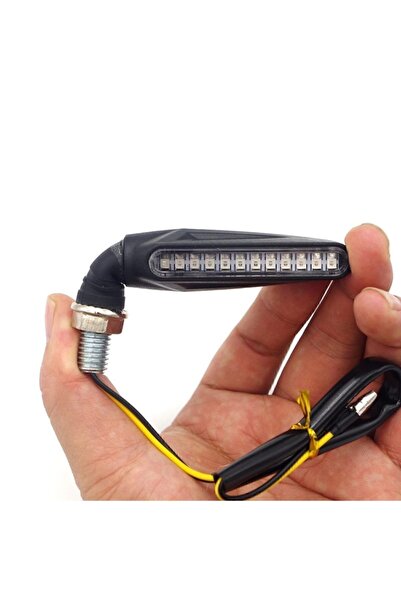 JOLT Motosiklet Aydınlatma Sinyali Takım Sarı Kayan 12 Ledli