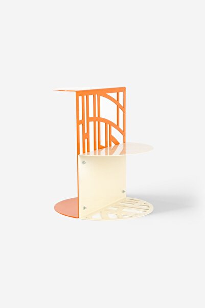 RARART Turuncu & Bej Metal Düzenleyici - Modern Metal Dekor - Cosmos