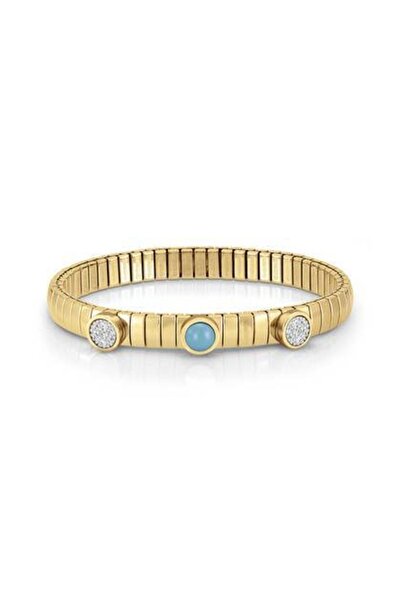 NOMİNATİON Lotus Bracelets In Steel, Silver, 1 Stone Pvd Golden (58) (006_tur...