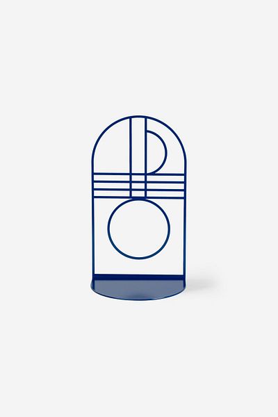Rarart Concept Suport pentru cărți din metal albastru - Design compact și elegant, susținut de Leitura