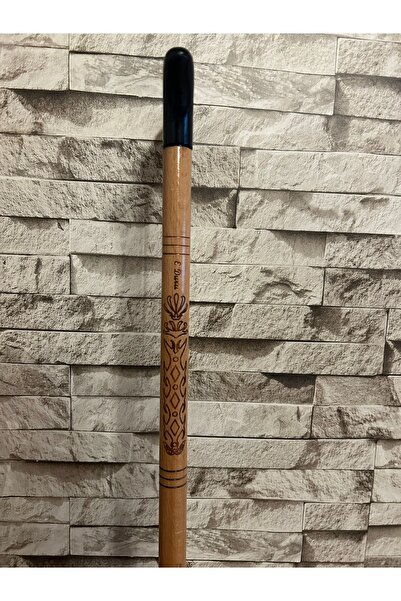 Genel Markalar Plastik Kulplu Ahşap İşlemeli Baston