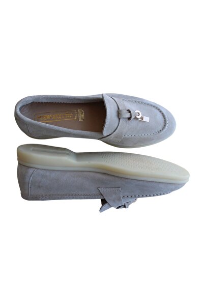 aayak&kabımofficial Hakiki Deri Açık Bej Süet Günlük Kadın Ayakkabı