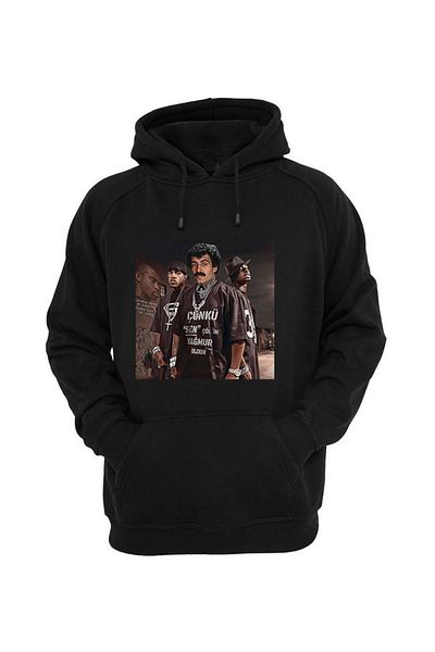 DEEPSENCE Μουσουλμάνος επειδή είστε τυπωμένος Unisex φούτερ με μαύρη κουκούλα