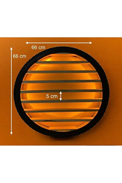MASA Adaptörlü Bisiklet Tekeri Raf Ledli,araba Rafı,çocuk Odası ,genç Odası Araba Düzenleyici Dekoratif