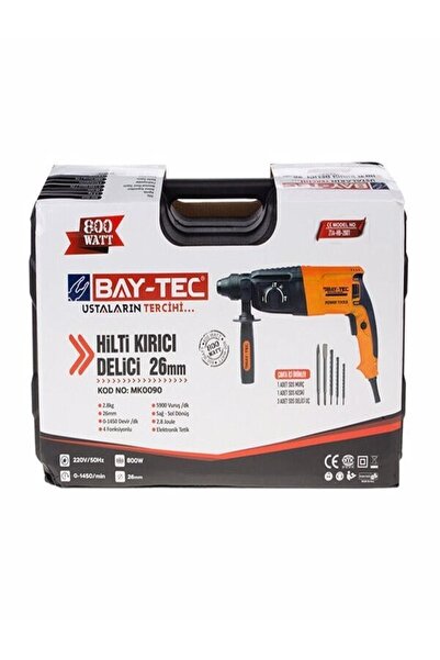 Baytec Hilti Kırıcı Delici 26mm 800w Mk0090 0961 - 5 Adet Uç Hediyeli