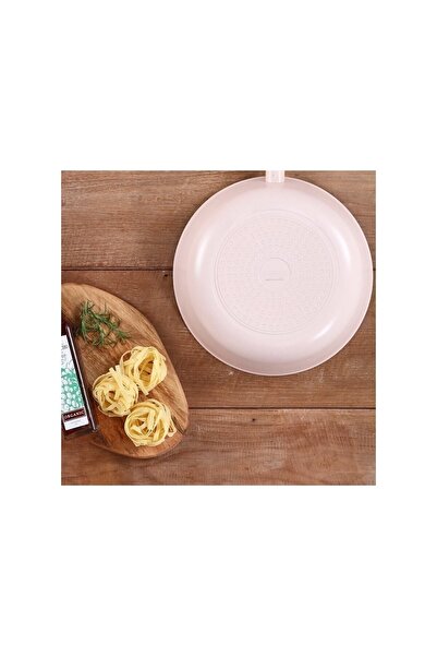 NEOFLAM Blossom 5 Parça Cam Kapaklı Seramik Kaplama Döküm Tencere Seti